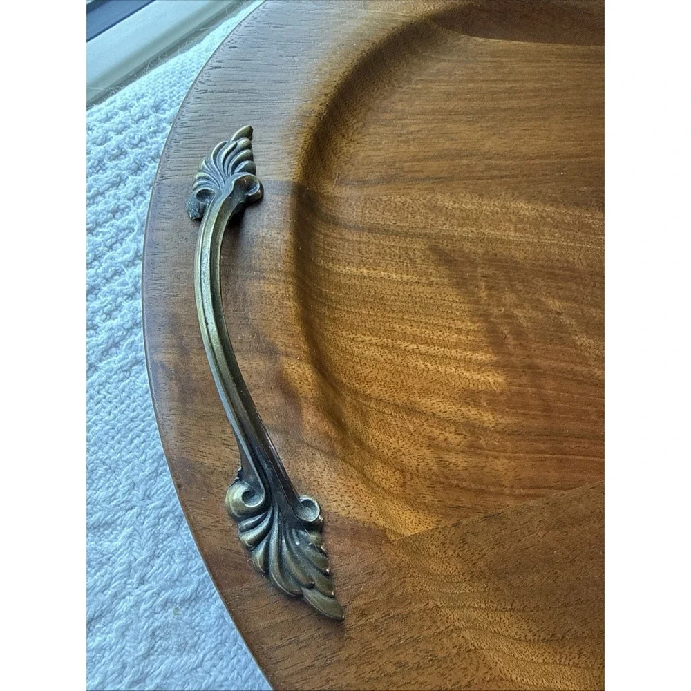 VTG Ozark Black Walnut Serving Plate with Handles 12